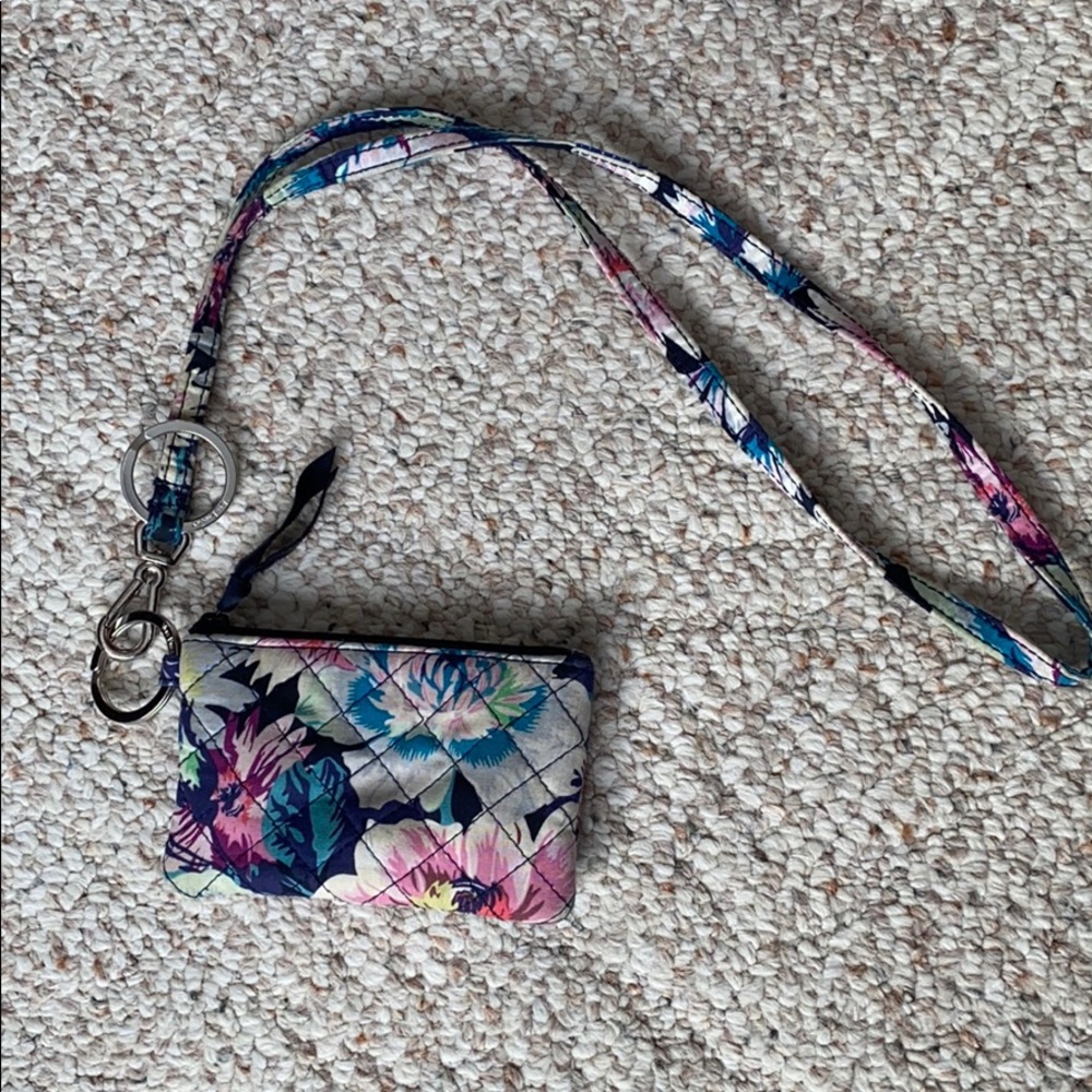 EUC Vera Bradley Lanyard and ID Set